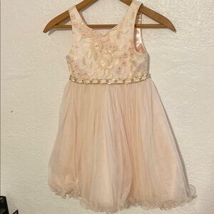 American Princess Blush Dress with Gold Accents